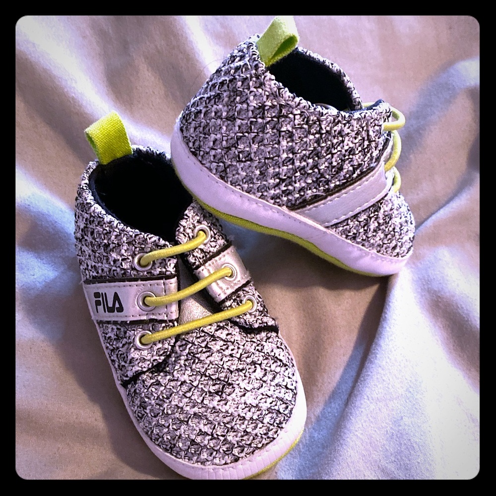Infant Grey & Neon Filas